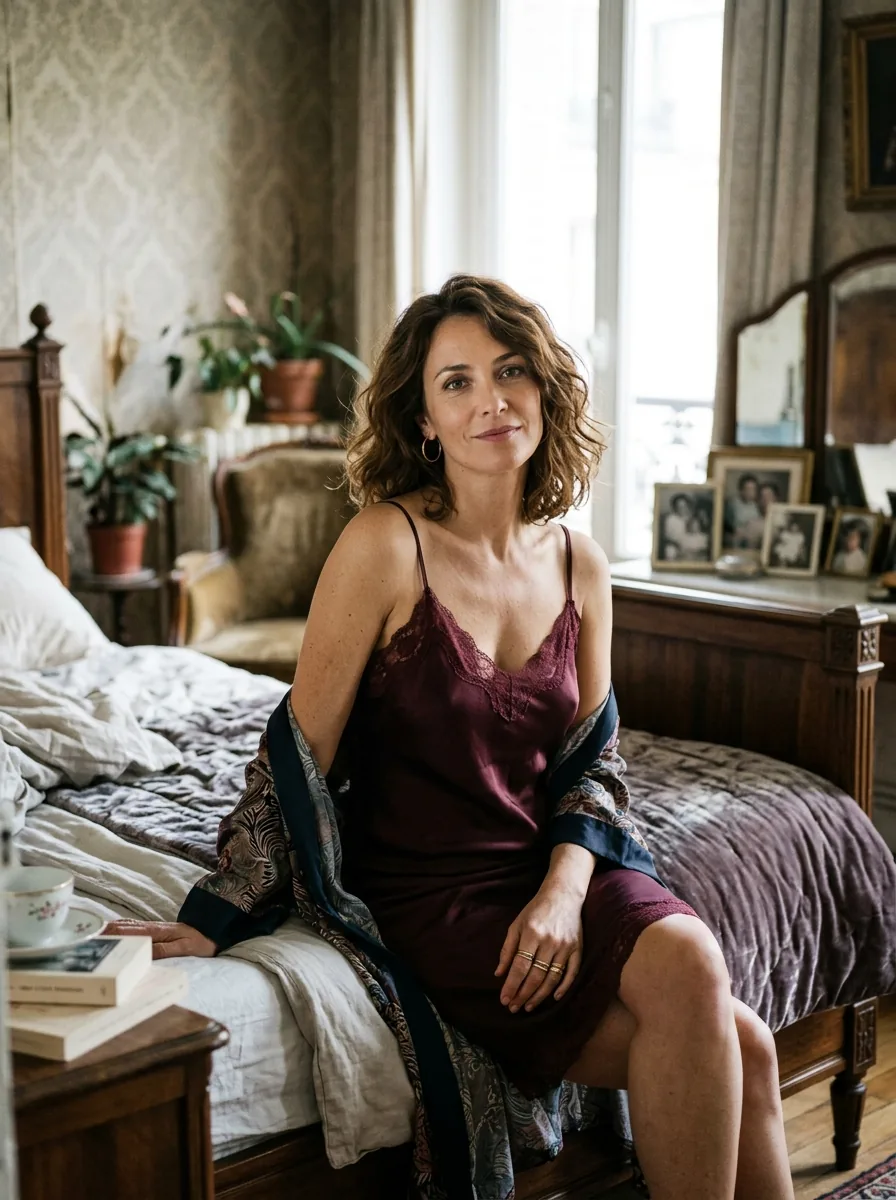 Karine, brunette voluptueuse 39 ans tel rose pas cher — maman cochonne mariée infidèle de Versailles