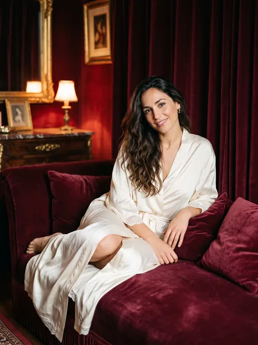Nadia, hôtesse orientale câline au tel rose sans CB
